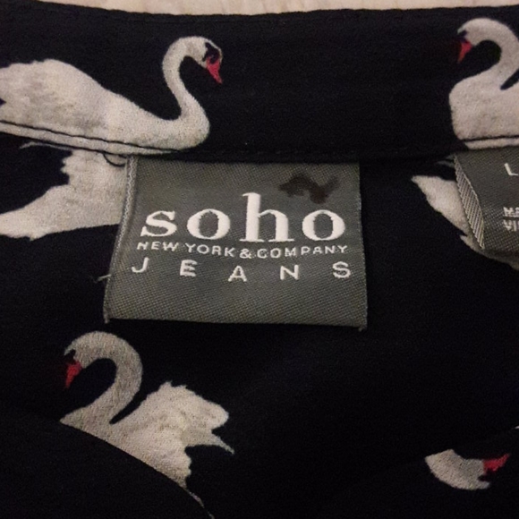 Soho sleeveless button down blouse Size L - Picture 3 of 5